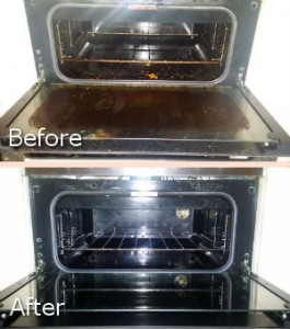 Oven Cleaning - Before and After